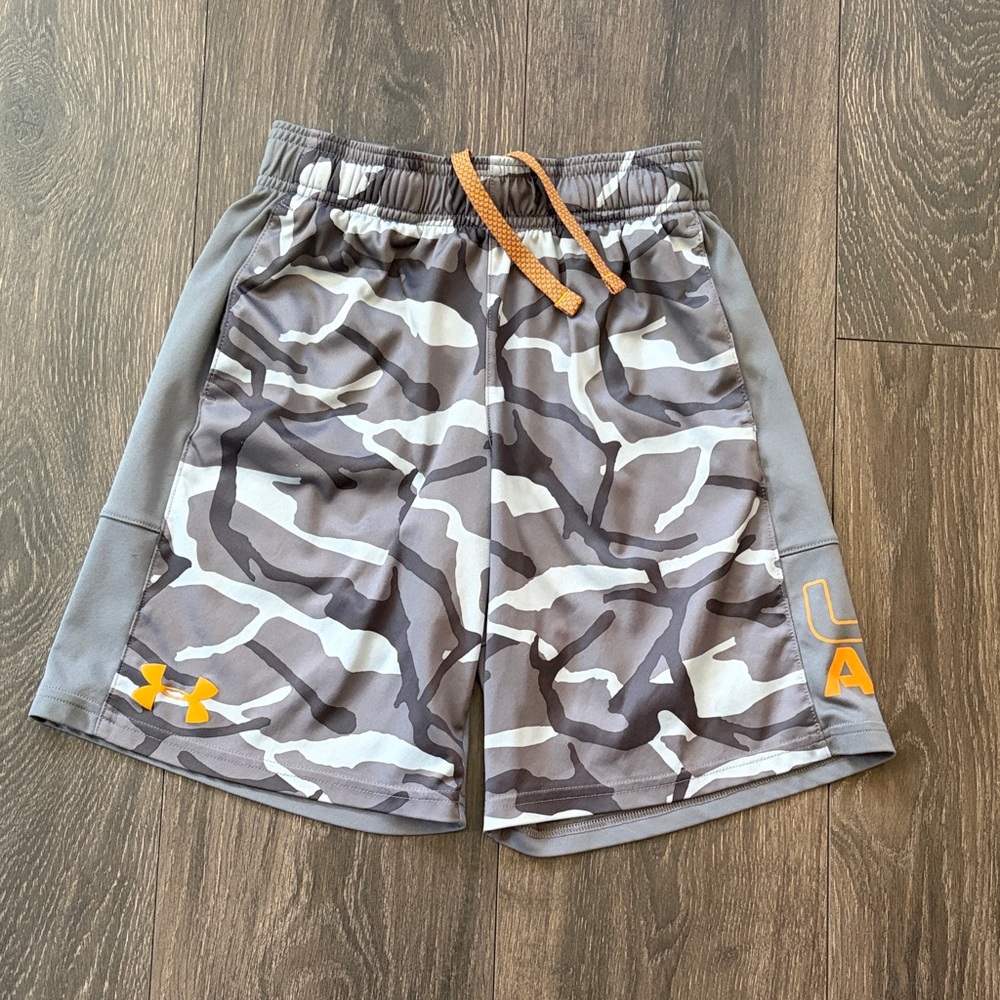 Under Armour Kids Gray Camo Shorts